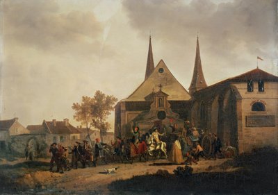 Pillage of a Church during the Revolution by Jacques Francois Joseph Swebach